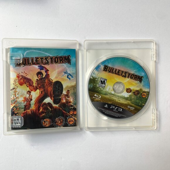 PS3 BulletStorm Bullet Storm Limited Edition Video Game Disc Case & Manual - Picture 3 of 3